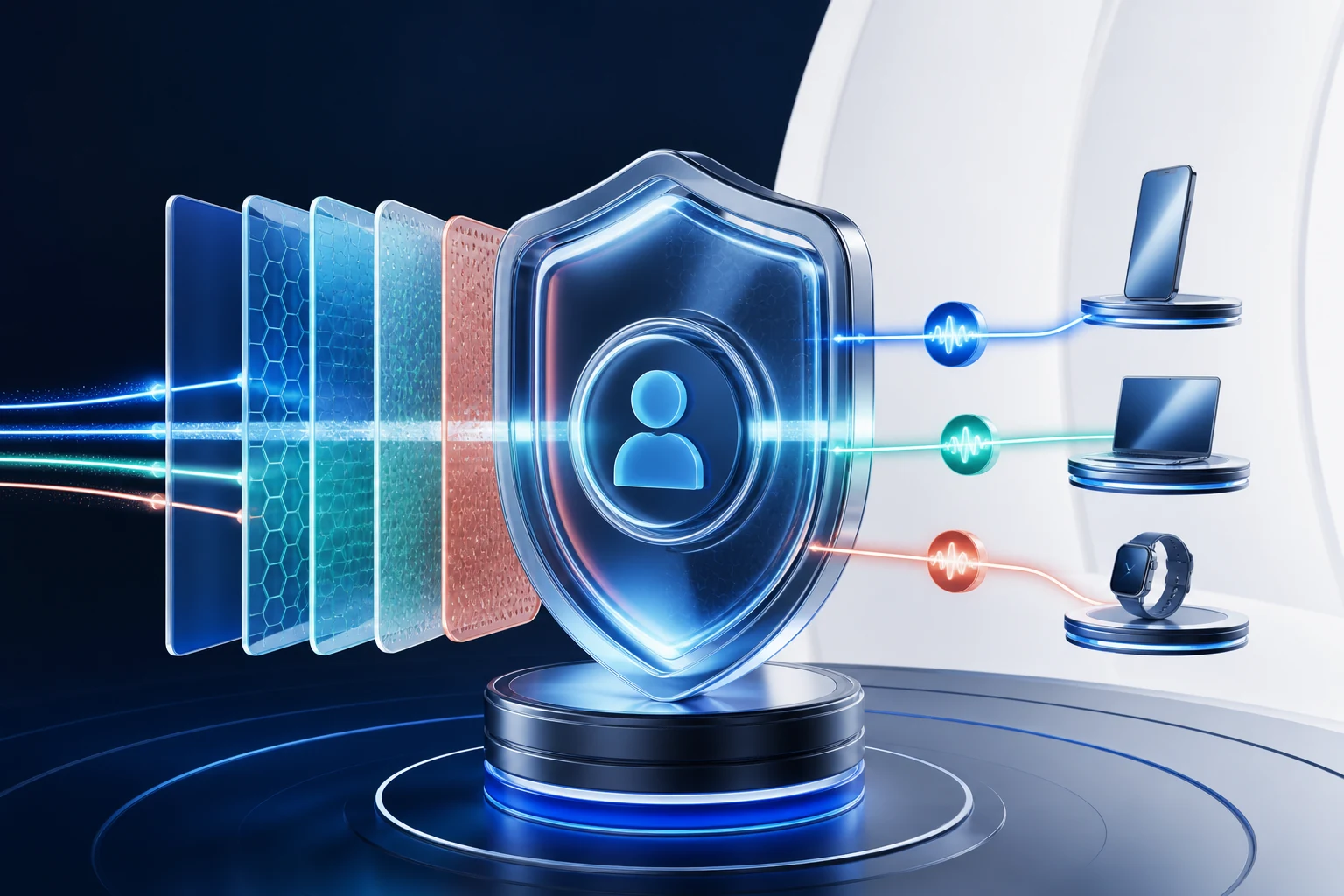Modern product visual representing FactorShield and Identity & access security