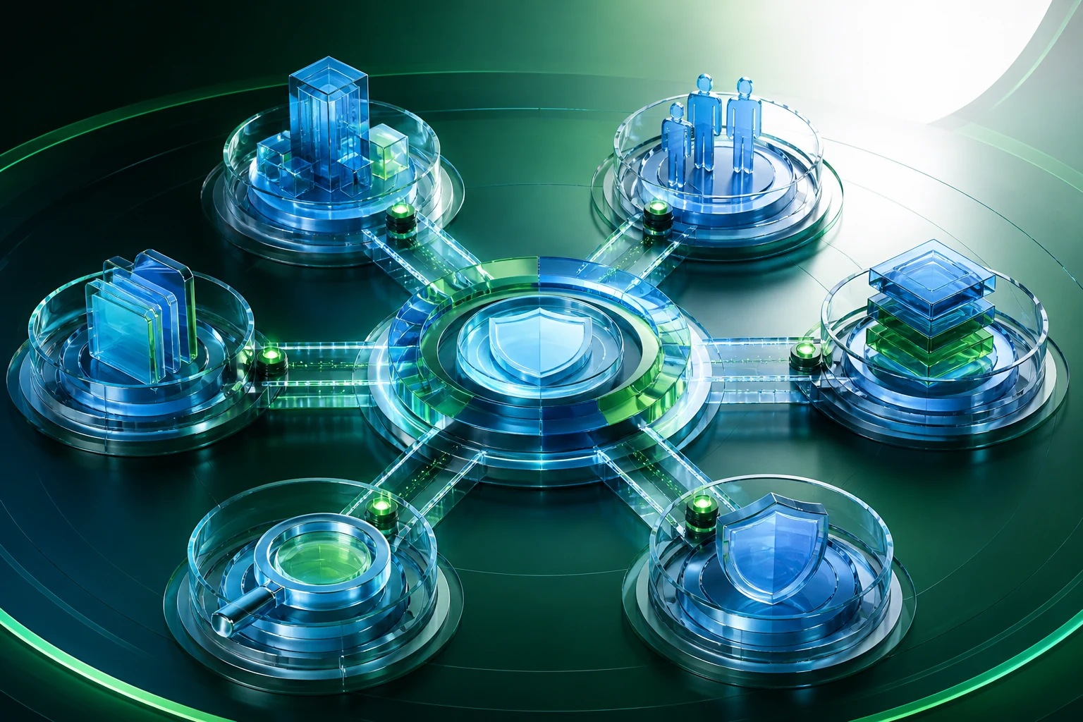 Modern product visual representing OmniGuard and Security governance